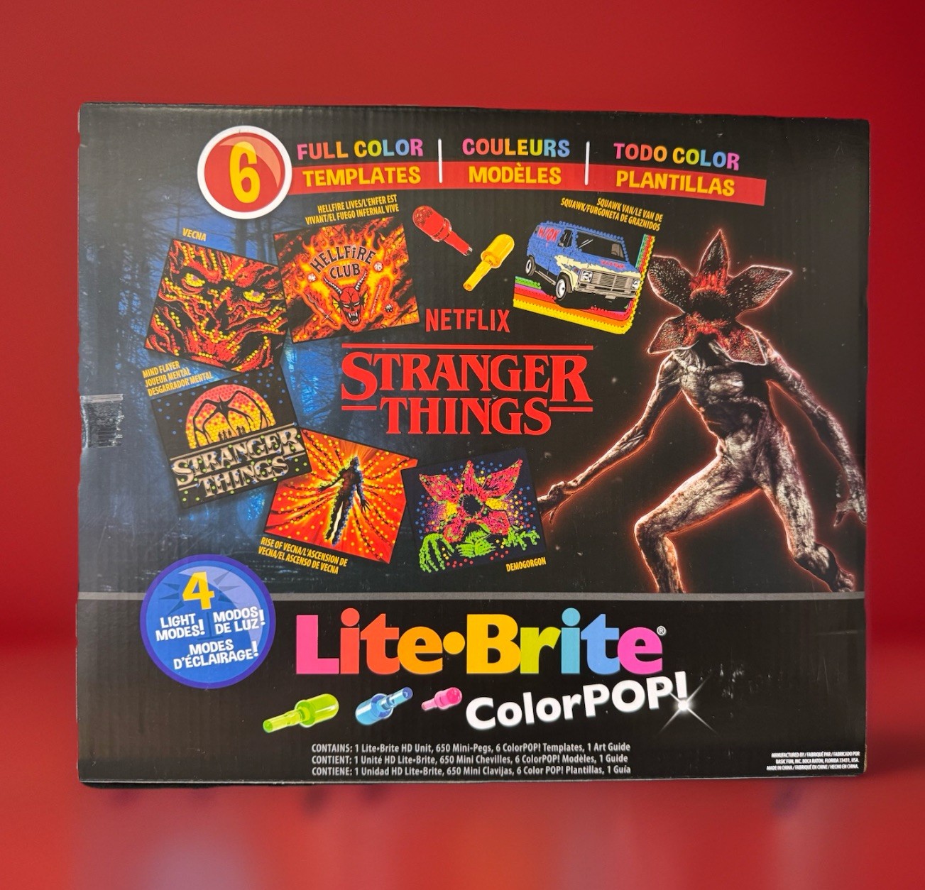 STRANGER THINGS Lite Brite Color POP SEASON 5 Vecna Demogorgon Hellfire NEW LOOK