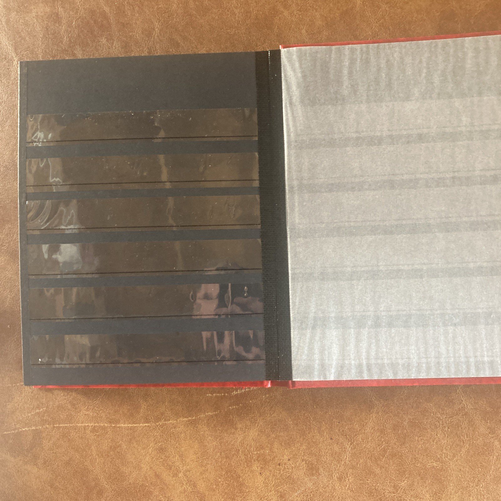 Lighthouse 32 Page Hardcover Stockbook (6 1/2" X9") Red - LS2/16 Free Shipping