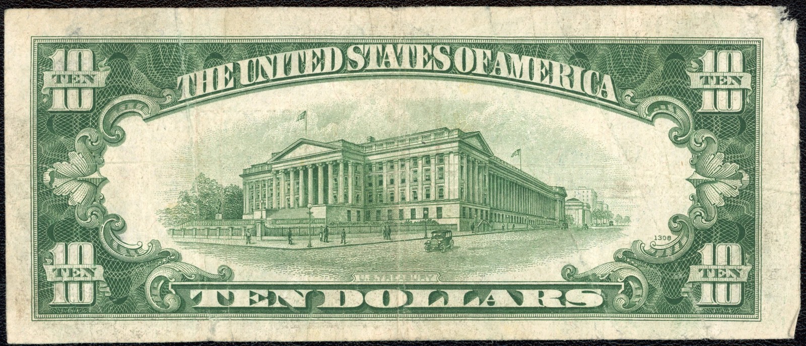 1934 C $10 Ten Dollar Silver Certificate Note Fr#1704