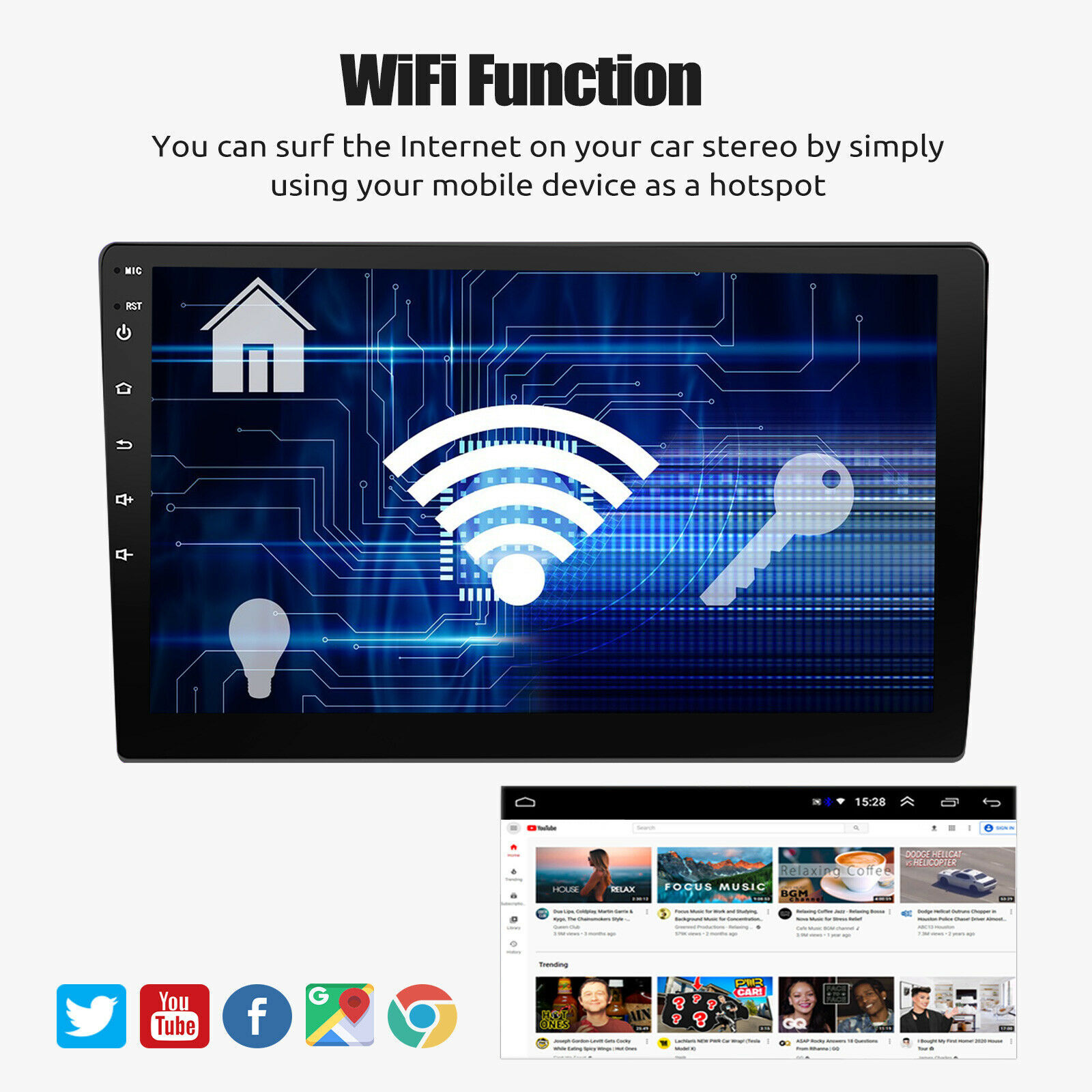 For Toyota Corolla 2009-2013 32G Android 13 Car Stereo Radio GPS Navi BT Carplay