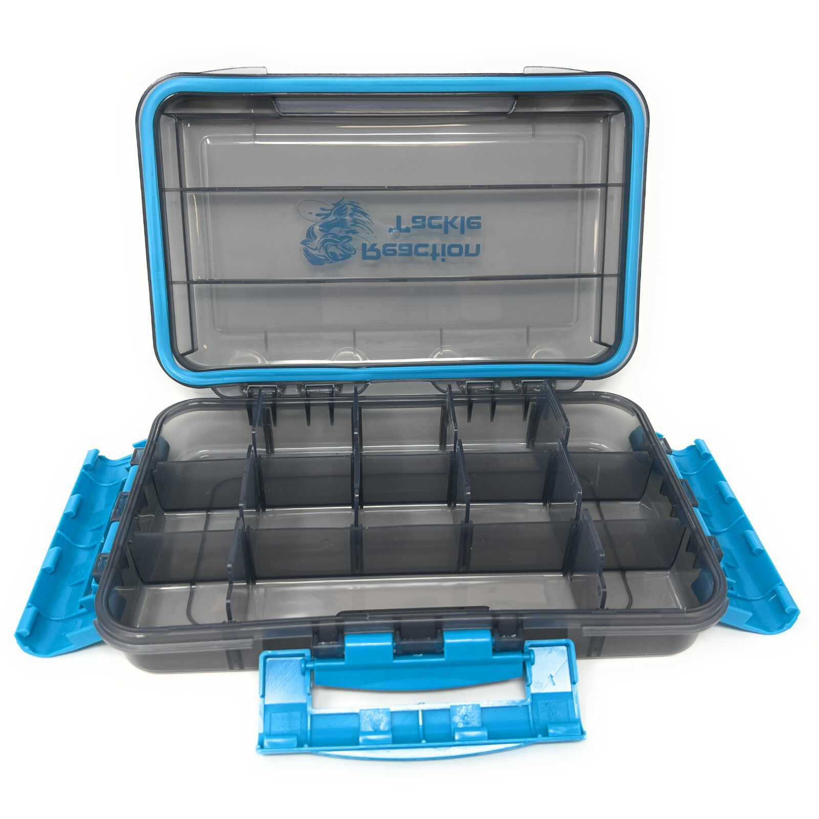 Reaction Tackle Waterproof Tackle Trays - 100% Secure with 3 Clips (2pk or 4pk)