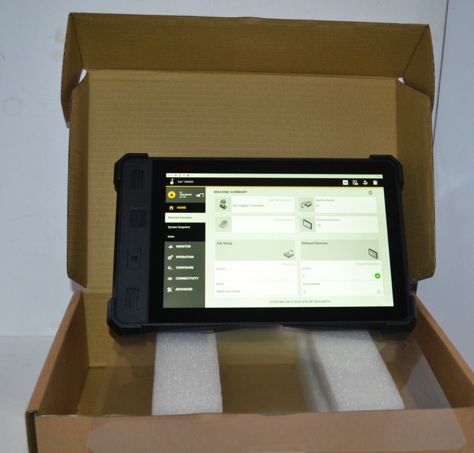 TRIMBLE TD540 CAT GRADE EARTHWORKS DOZER EXCAVATOR MACHINE CONTROL DISPLAY TD520