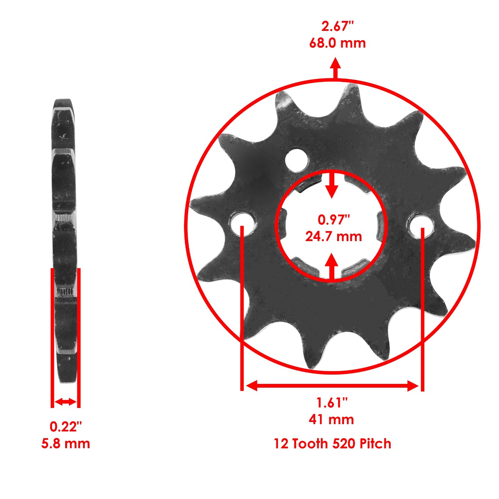 Drive Chain & Sprockets Kit fits Yamaha Breeze 125 YFA1 1989 1990 1991 1992-2004