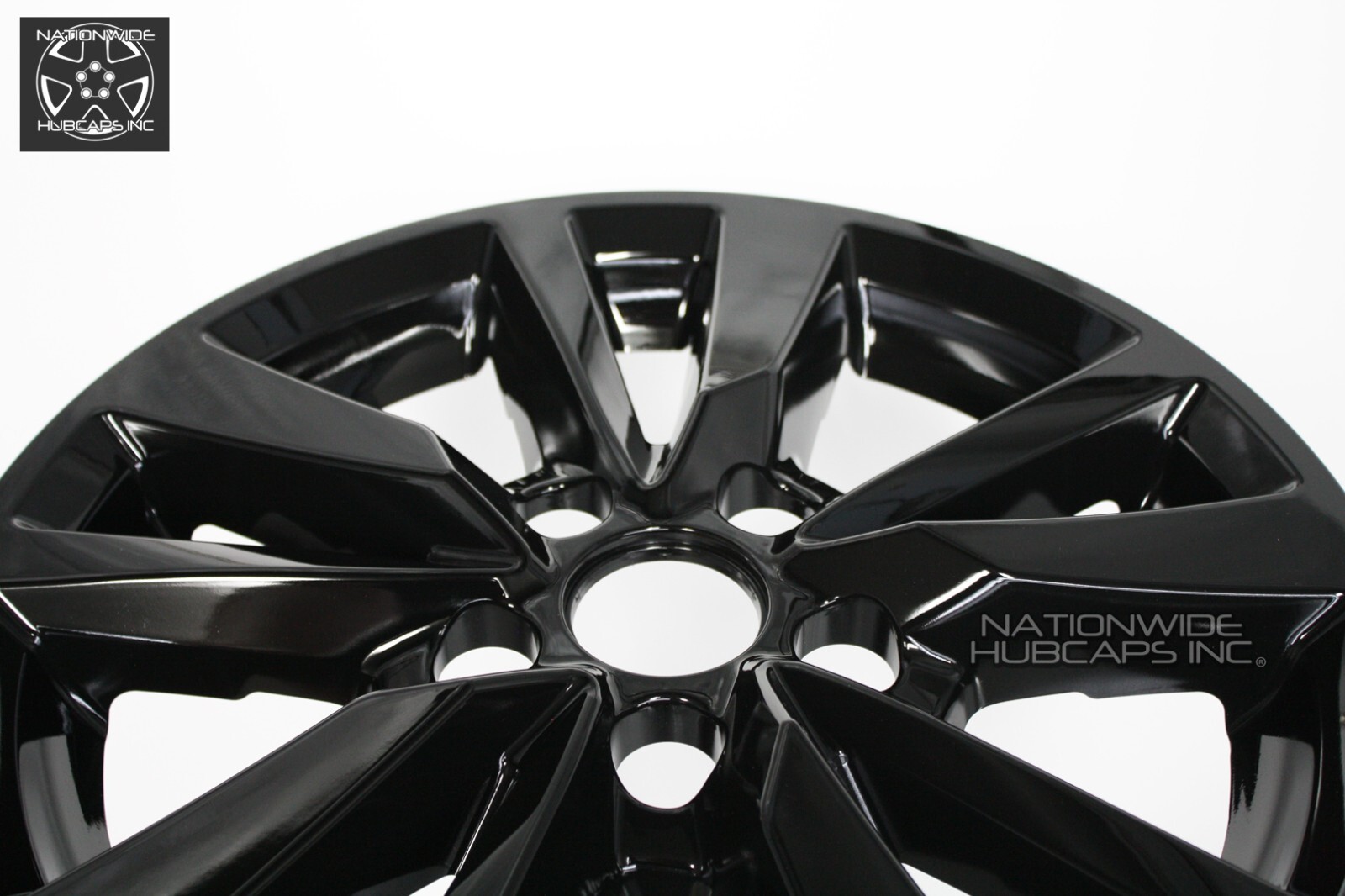 4 fits Toyota Camry LE 2025 Black 16" Wheel Skins Full Rim Covers Hub Caps