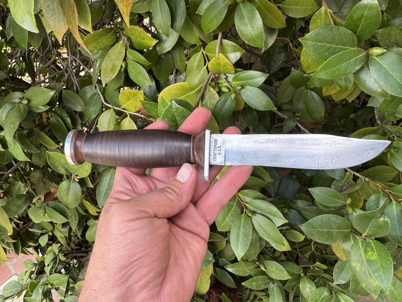 Craftsman USA Vintage Fixed Blade Hunting Knife Schrade