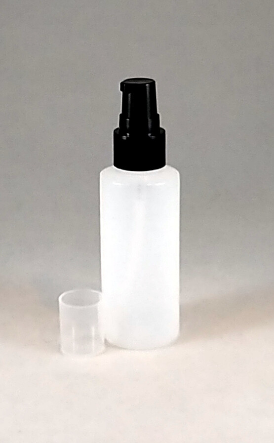 1oz Natural HDPE Cylinder Round Plastic Bottle w You Pick Closure / Quantity