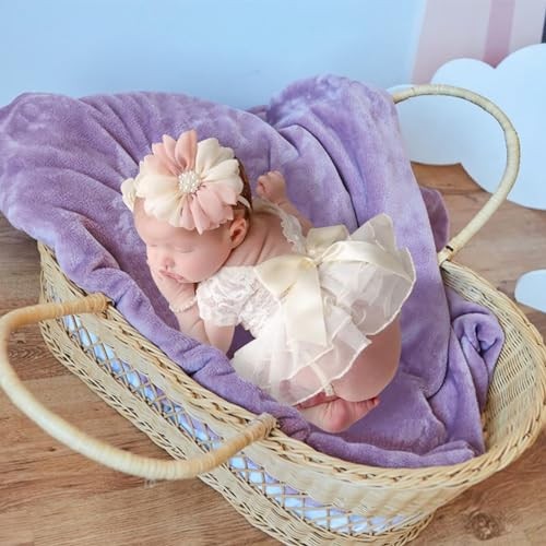 Lace Newborn Girls Photography Prop Baby Girl Tutu Dress with Flower Headband