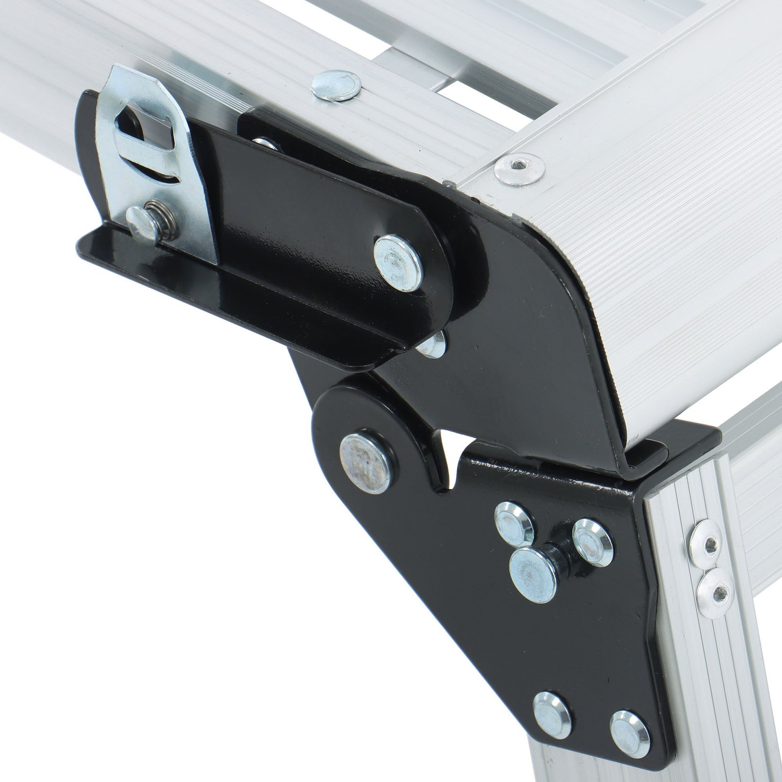 330lbs Aluminum Step Stool Non-slip Folding Work Platform Drywall Ladder