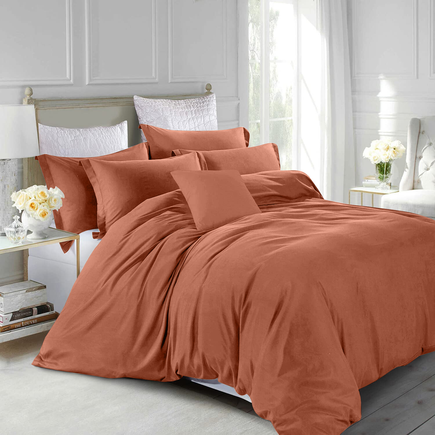 3 Piece Duvet Cover Set 1800 Series Ultra Soft Luxurious Bedding Comforter Cover