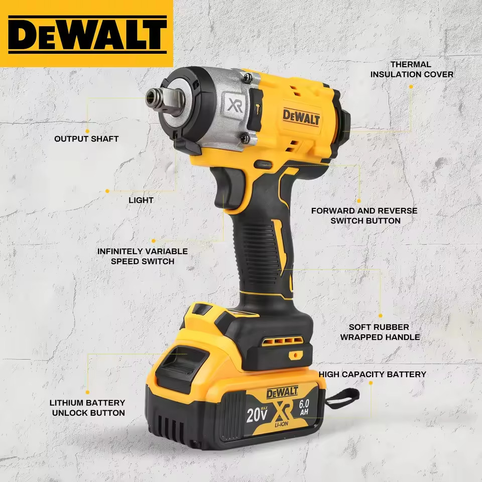 DEWALT DCF922 ATOMIC 20V MAX 1/2 in. Cordless Impact Wrench (Tool Only)