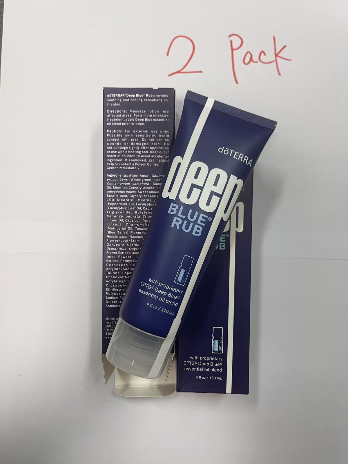 Brand New 2 pack * doTERRA Deep Blue Rub 4 oz