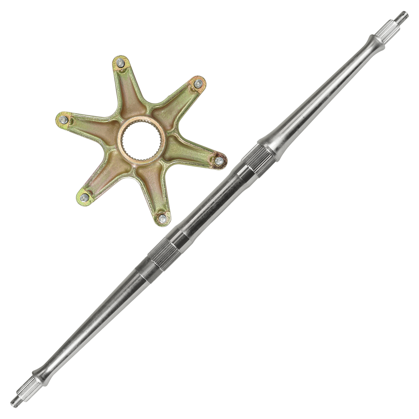 Rear Axle Shaft w/ Sprocket Axle Collar for Yamaha Warrior 350 YFM350 1989-2004