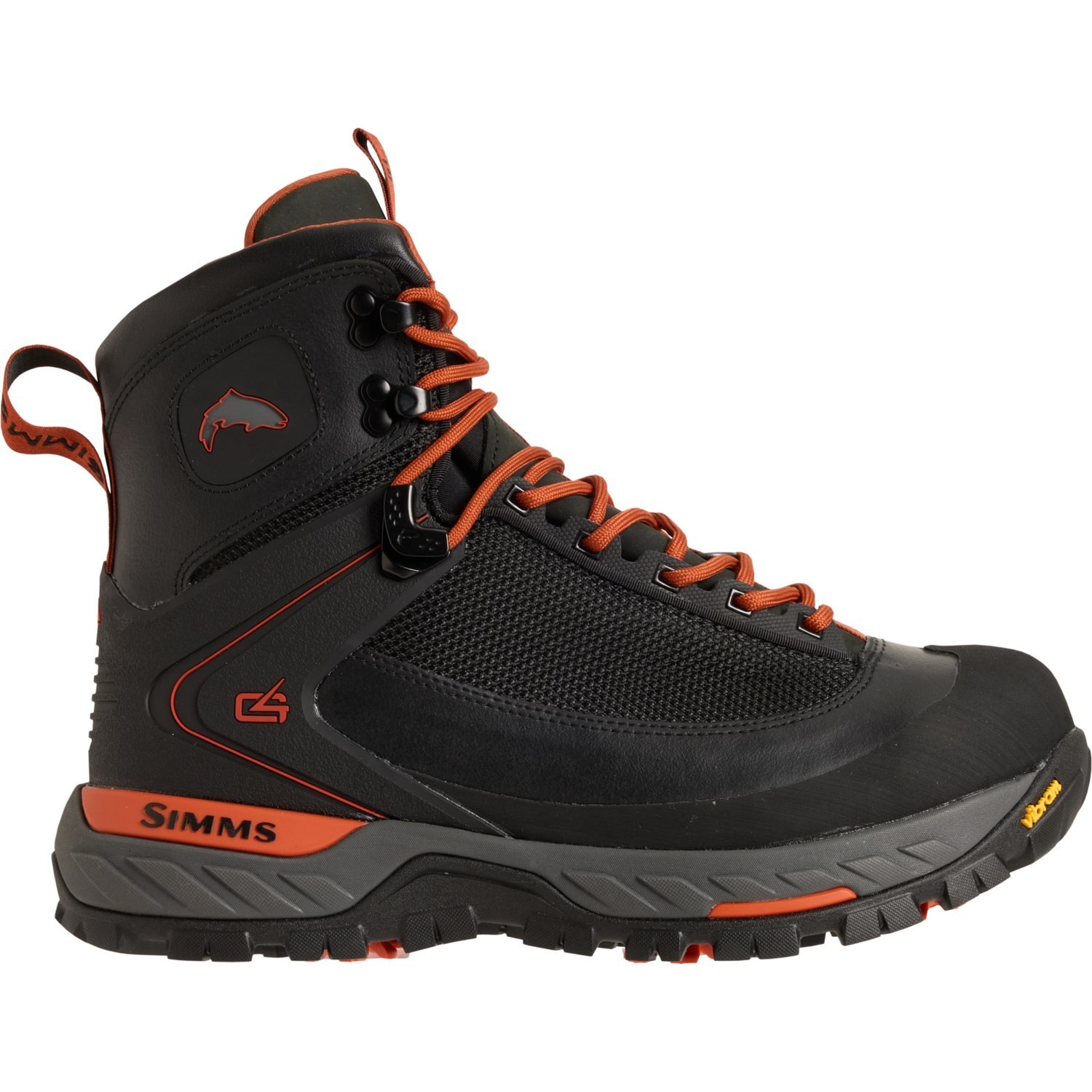 Simms G4 Pro Powerlock Men's Wading Boots Vibram Sole Size 10