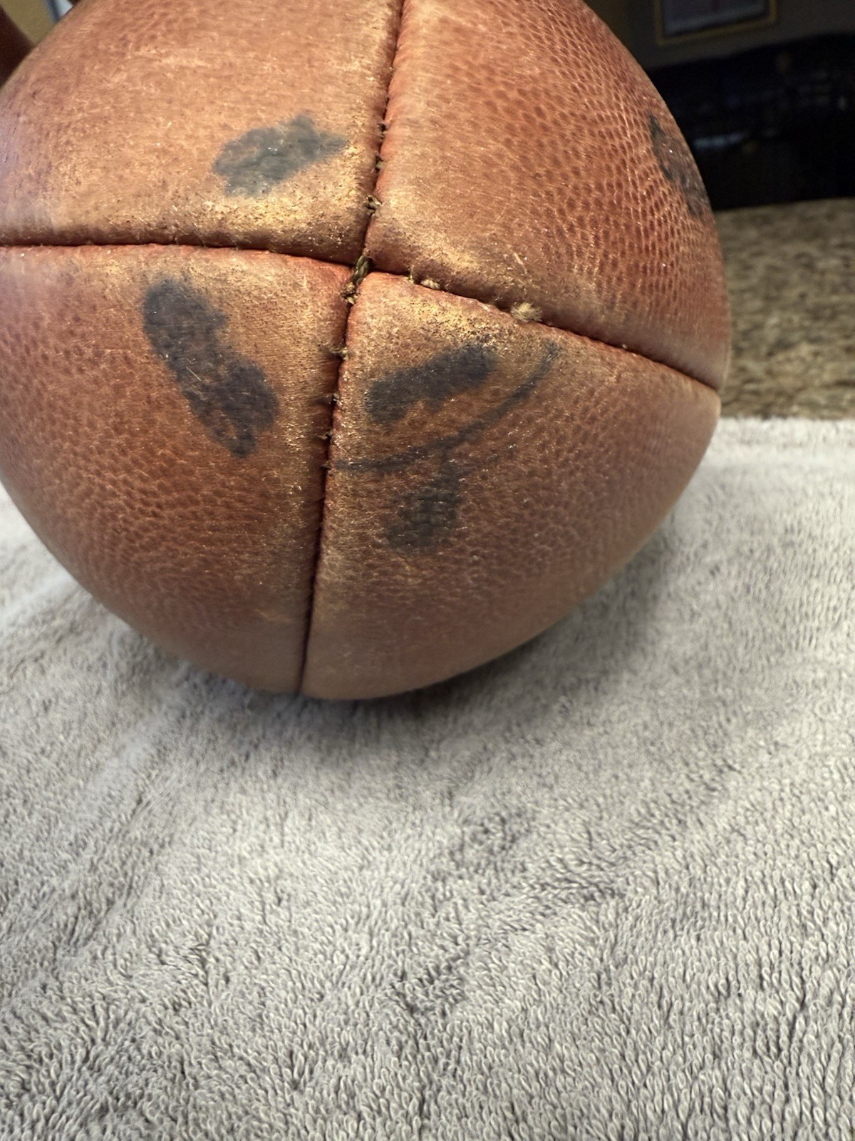 Brad Johnson GAME-USED💪Signed +Inscribed Ball Tampa Bay Buccaneers 2002-2003