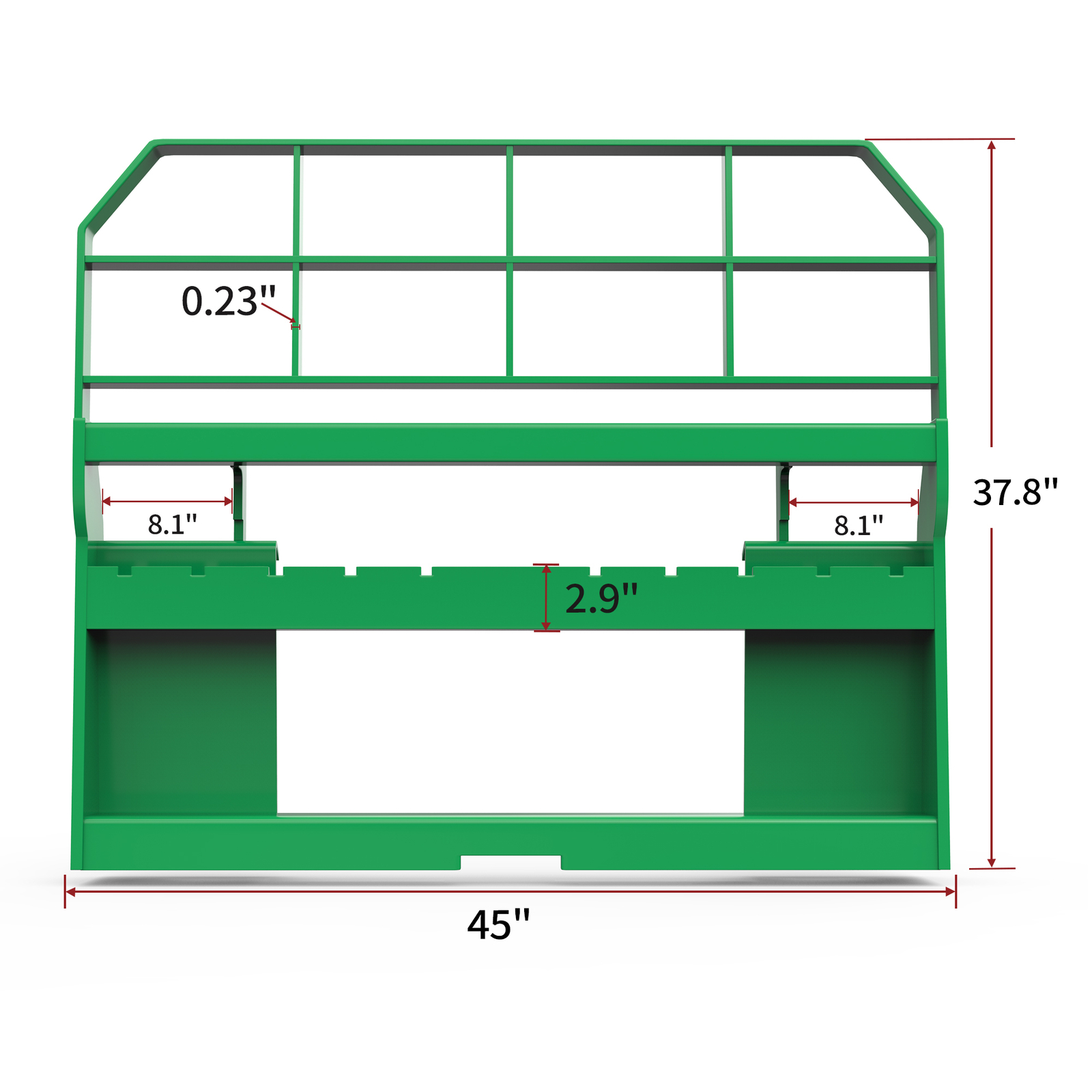 Heavy Duty Steel Frame Skid Steer Tractor Pallet Fork Quick Attachment 4000LBS