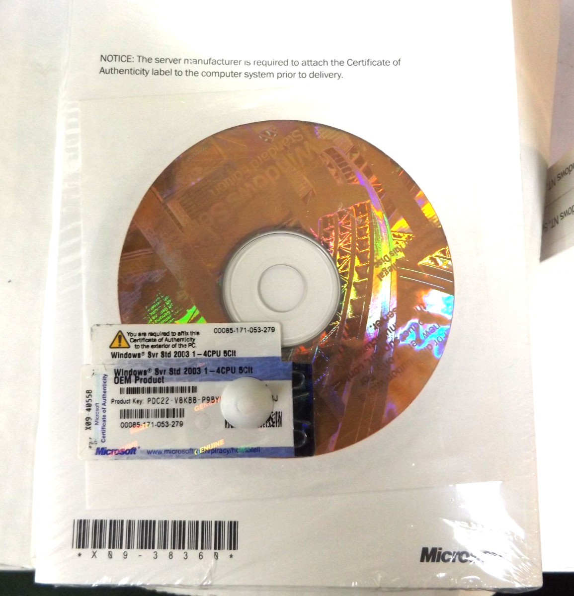 Microsoft Windows NT Server 4.0 Retail Box+SP4+5 Client Access Lic.-Sealed