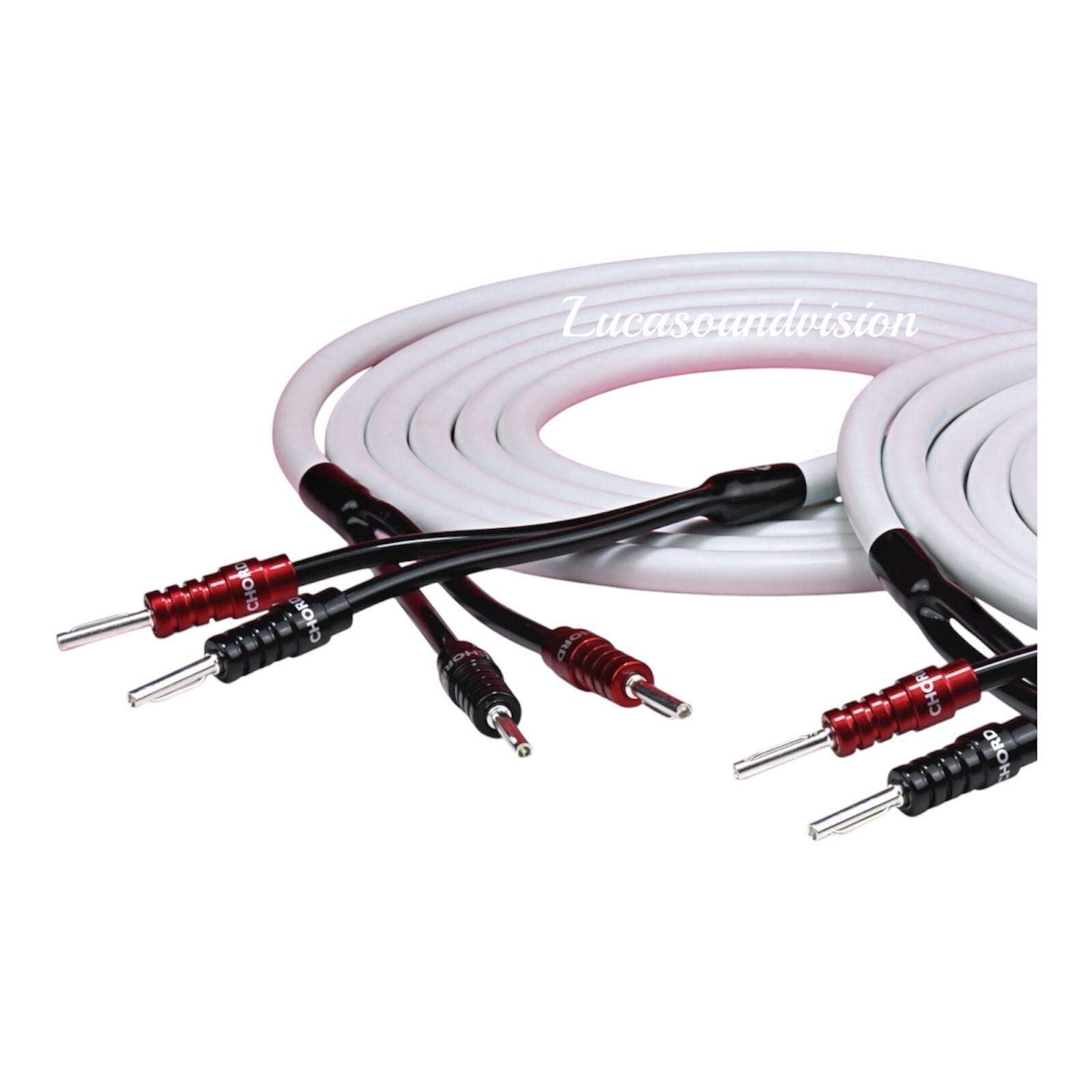 Chord Odyssey  X  Audio Speaker Cable A Pair Terminated Chord Ohmic Plugs