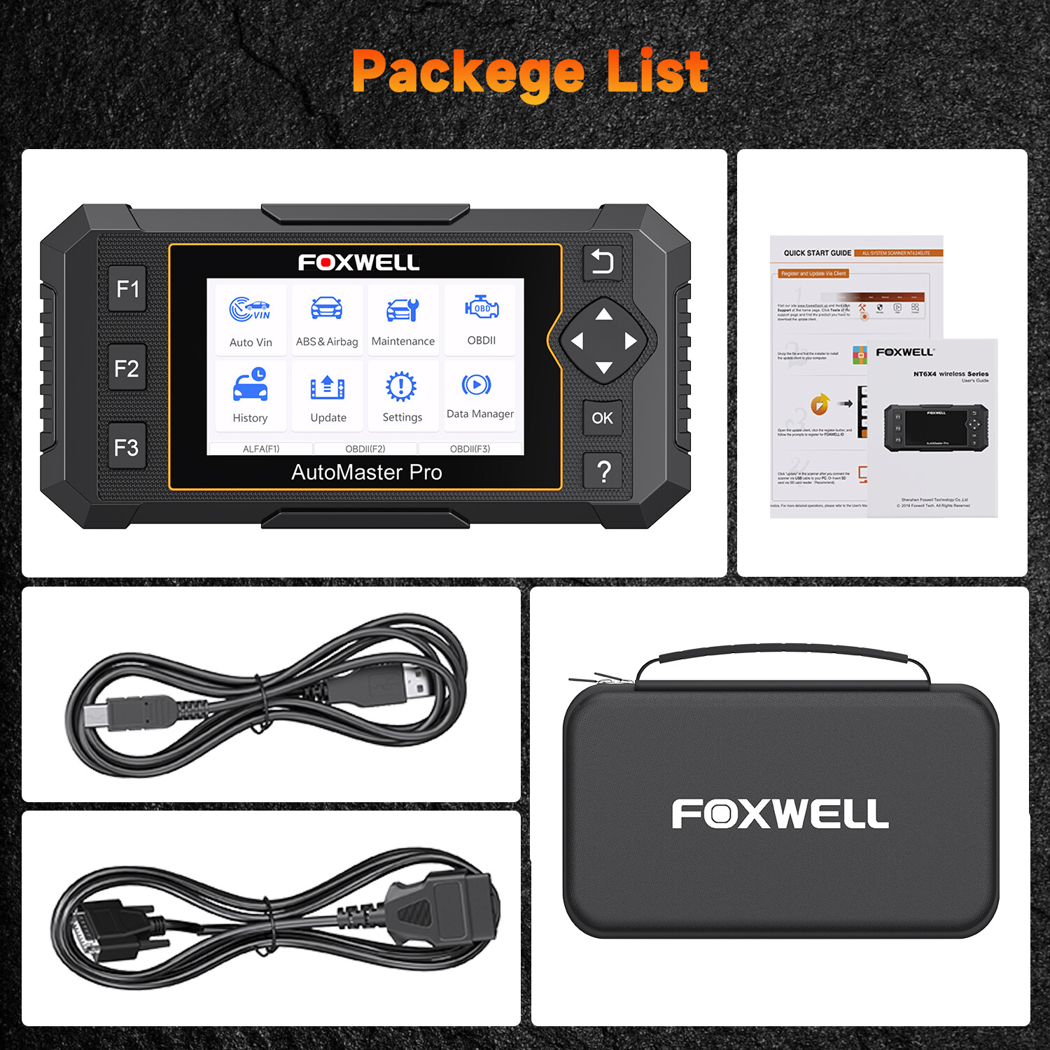 FOXWELL NT650 PRO Automotive Bi-directional OBD2 Scanner Diagnostic Scan Tool
