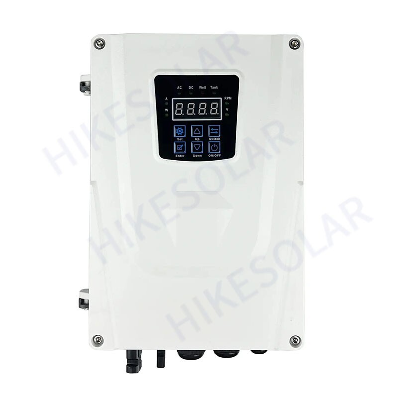 Hybrid Solar Water Pump 4" AC/DC Brushless 1.3HP Plastic Impeller Max Flow 15T/H