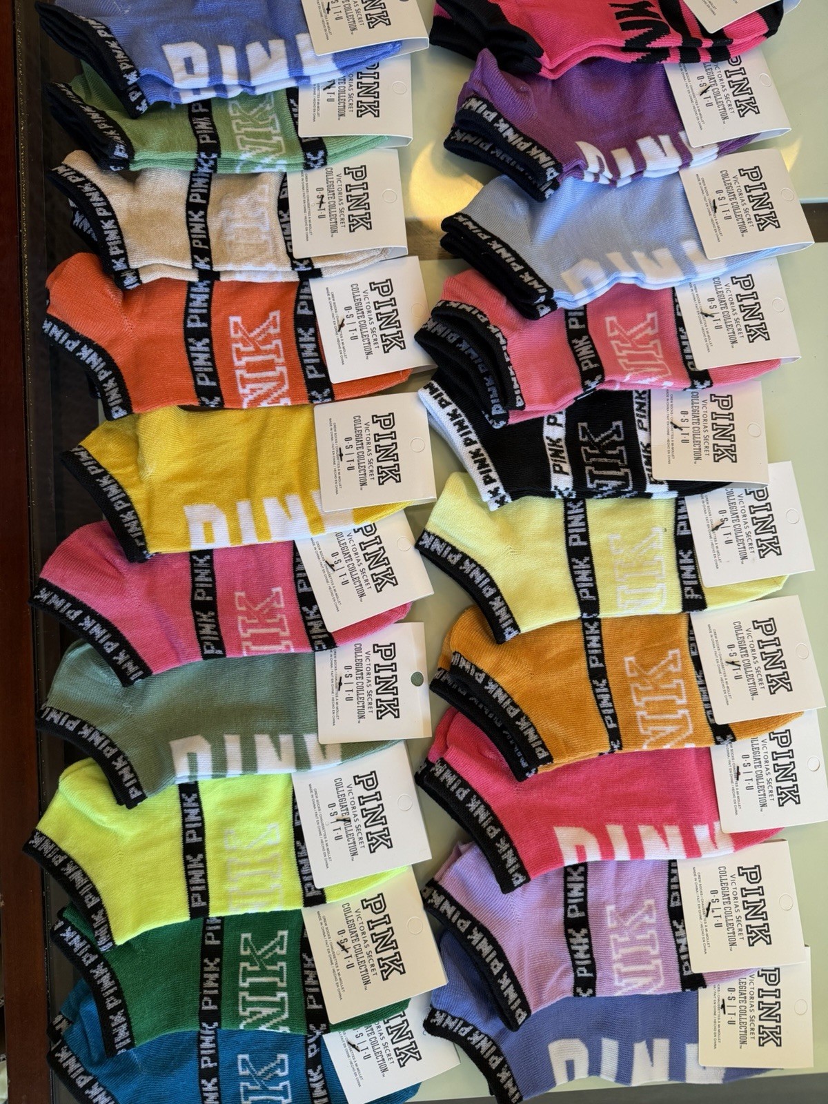 Victoria Secret Pink No Show Socks 10Pairs New with Tags (YOU PICK YOUR COLORS)