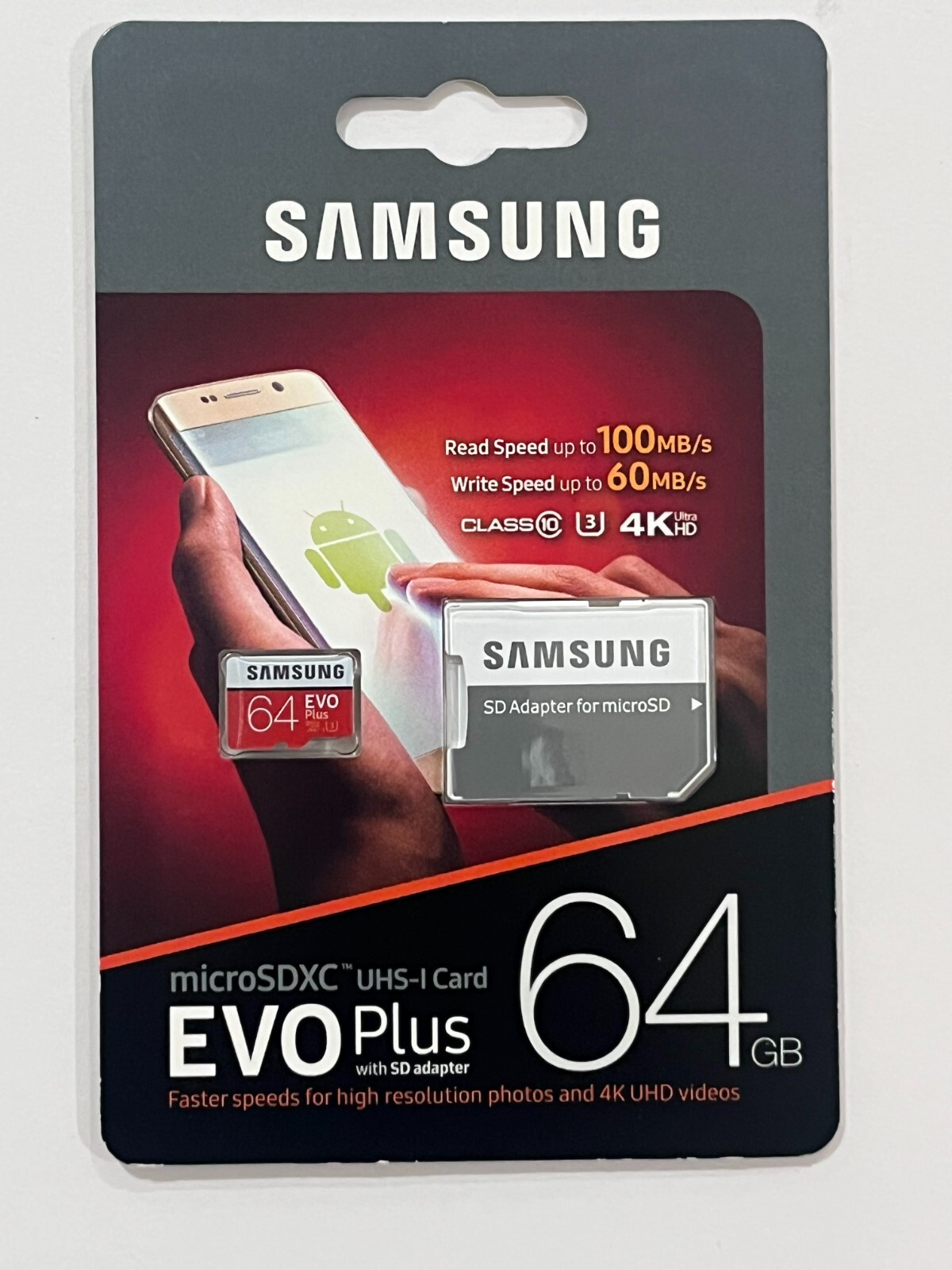 New Samsung EVO Plus 64GB MicroSD Micro SDXC Memory Card MB-MC64GA/AM