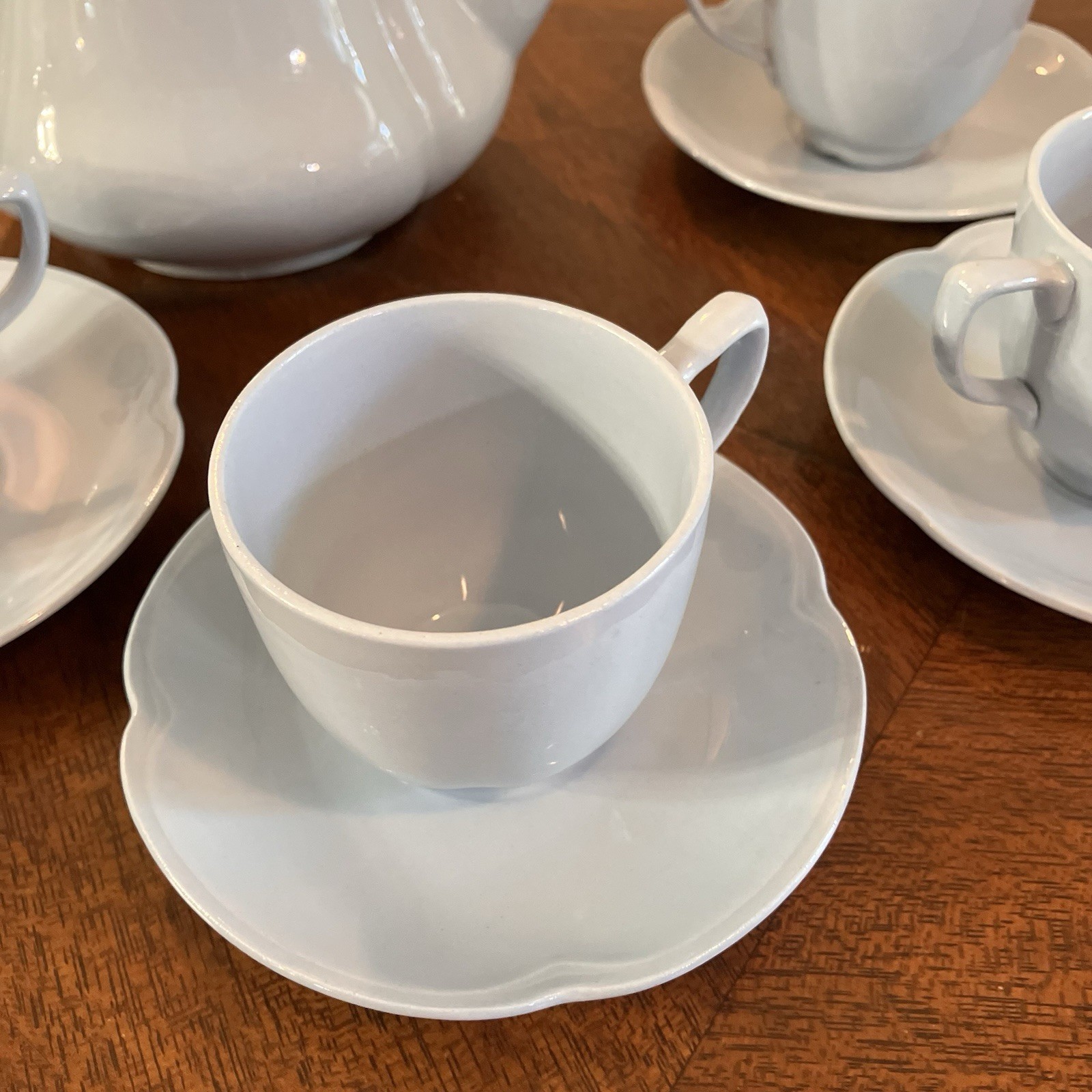 Vintage Johnson Brothers Greydawn 10 Piece Tea Set EUC