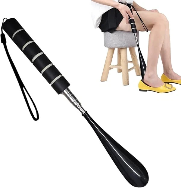 Shoe Horn Extra Long Handle Stainless Steel 28" Handled Metal Shoehorn Horns