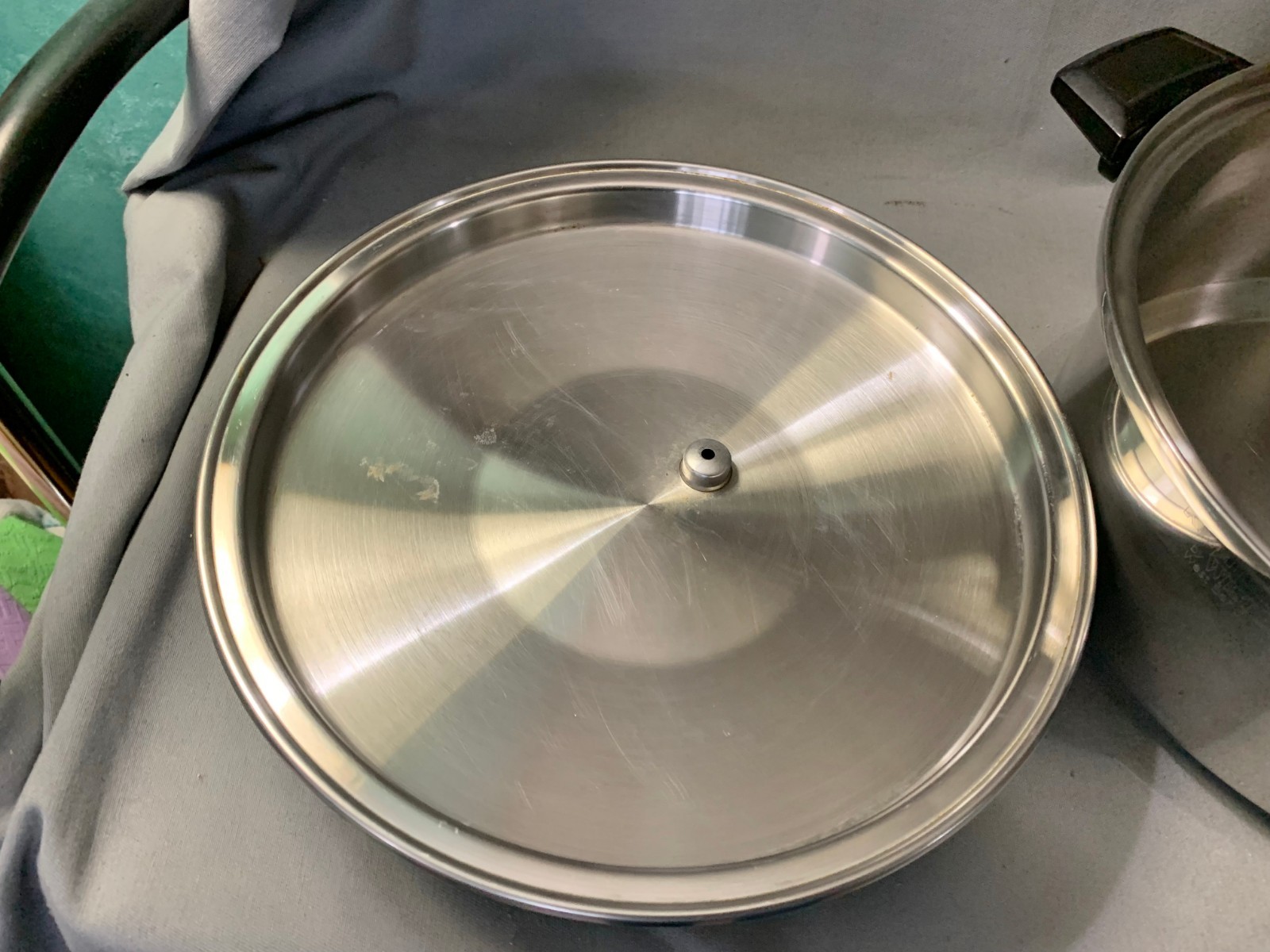 Vintage Kitchen Craft Stainless Steel 5 Qt Stock Pot With Vented Lid Made In USA