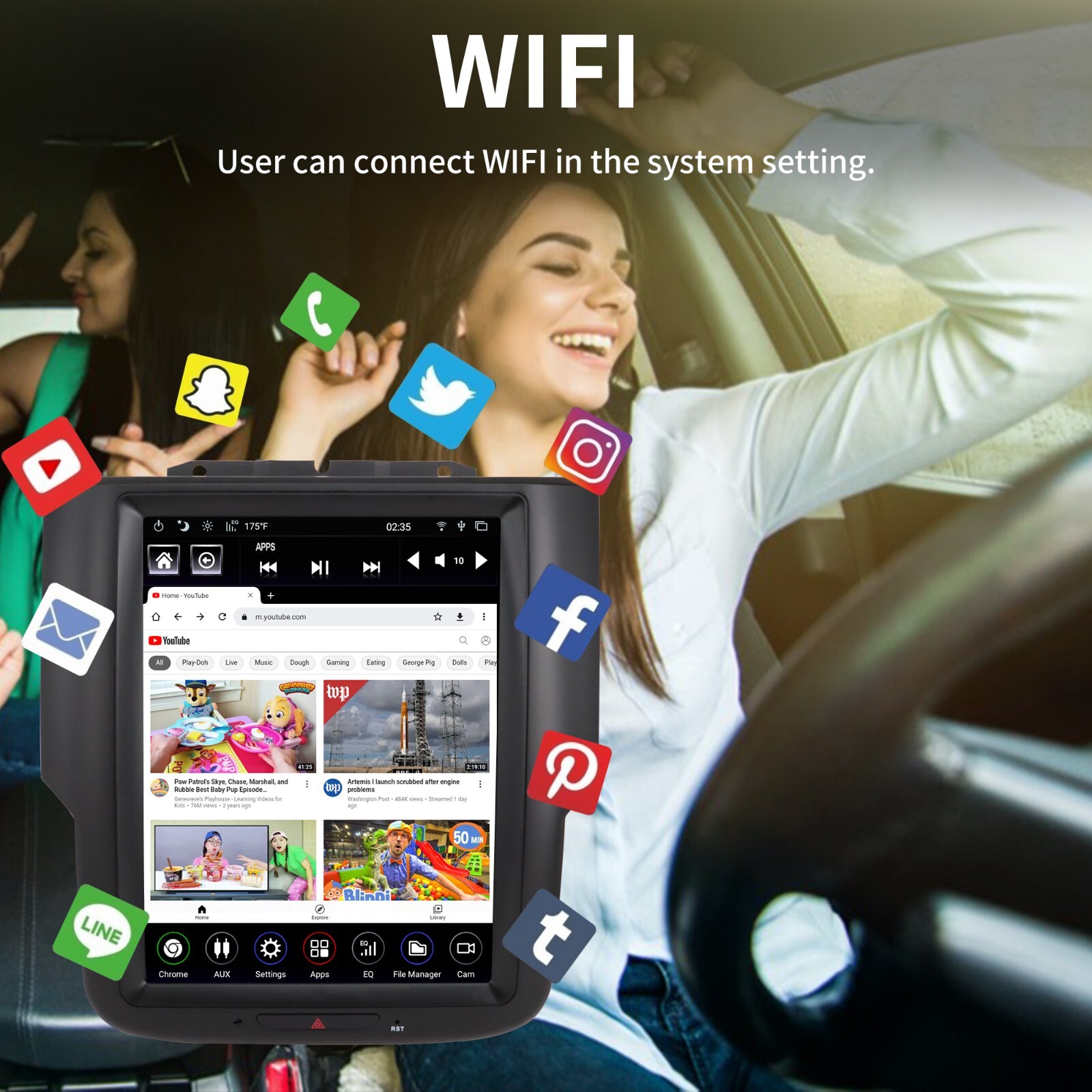 GEN 4 Android Car Radio Tesla Screen for Dodge RAM 1500 2500 3500 2013-18 Stereo