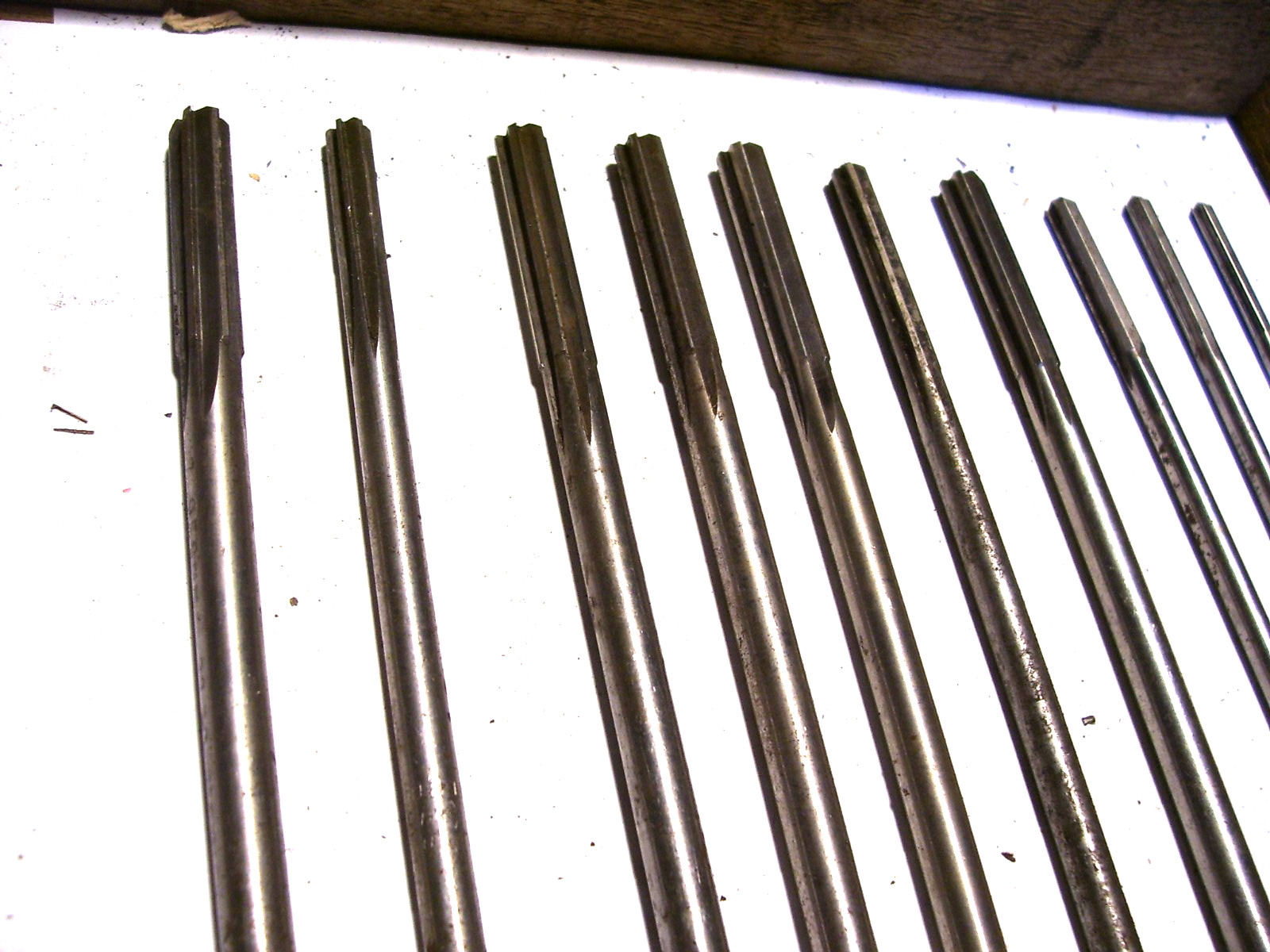 Lot of 17 Various Machinist Reamers, 1/8" - 3/4"