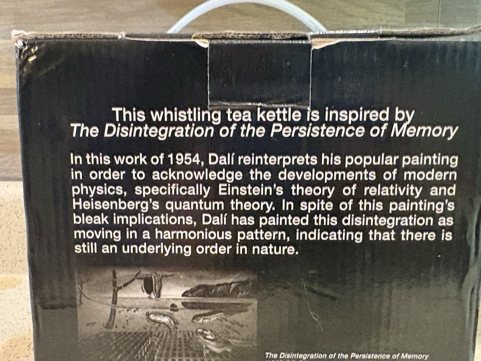 Rare SALVADOR DALI Melting Clock Tea Kettle In Original Box