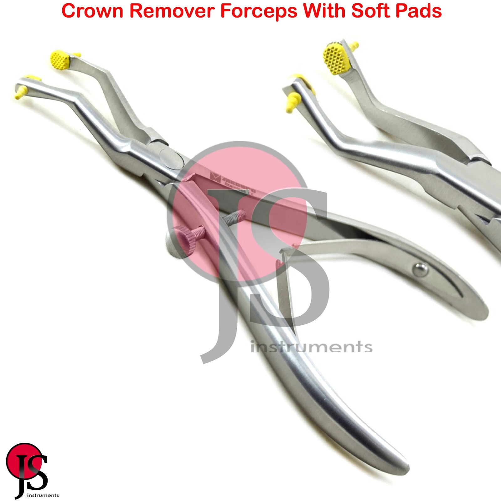 Dental Temporary Crown Remover Replacement Forceps Pliers Free Soft Pads