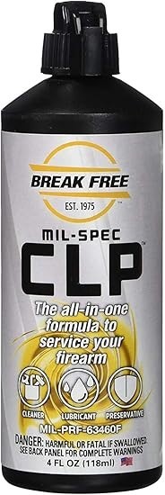 Break Free CLP-4 Cleaner Preservative Lubricant Multi-Purpose Squeeze Bottle 4oz