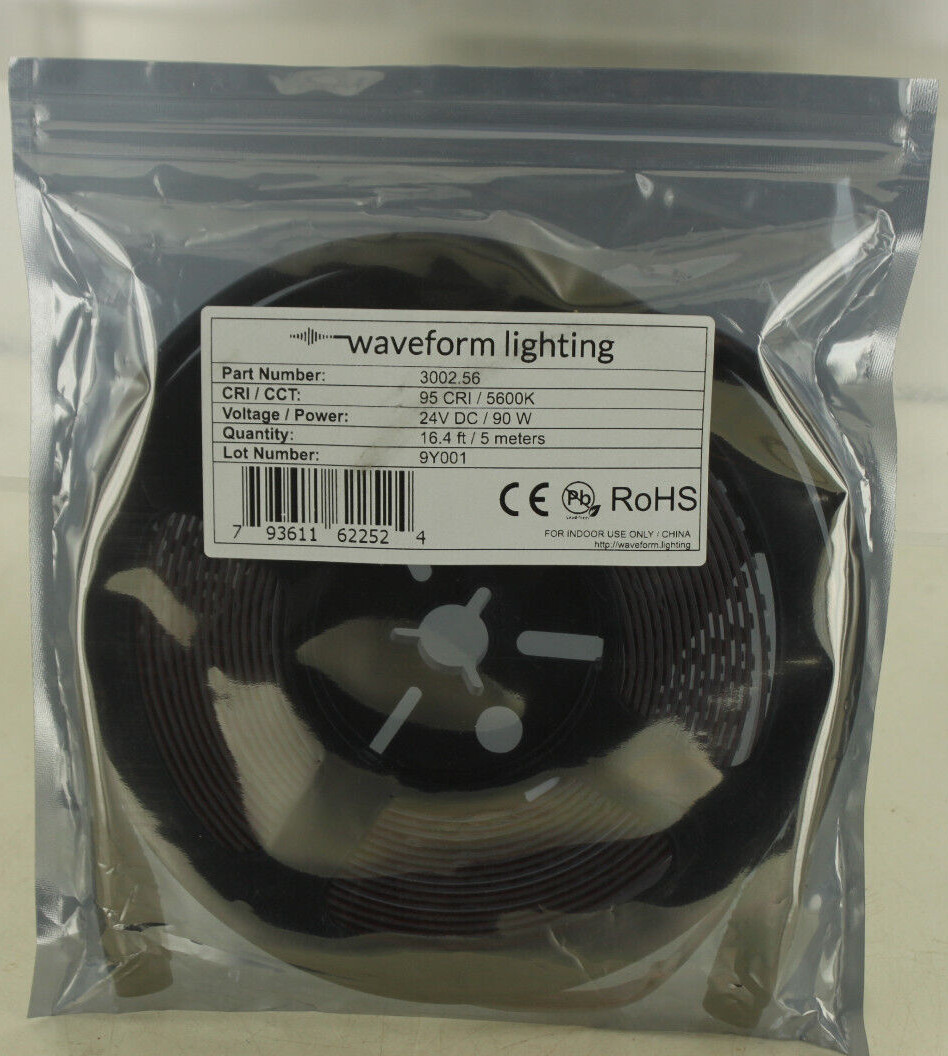NEW Waveform Lighting FilmGrade 3002.56 5600k 24V 16.4ft WHITE LED Strip Lights