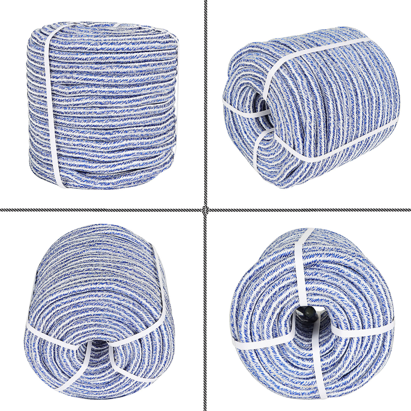 Arborist Tree Climbing Rope 3/4" 20000Lbs 24 Strand Braided Polyester Rope