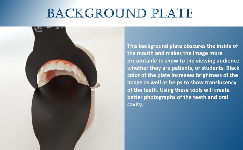 Dental Oral Photo Contrast Background Board Black Photographic Contraster 6 PCS