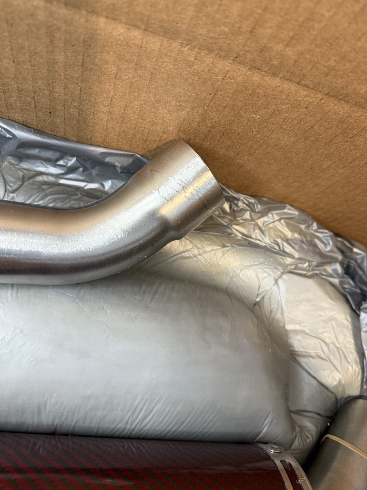 YAMAHA YFZ 450 2004-2013 HMF Exhaust Slip On Red Carbon Fiber