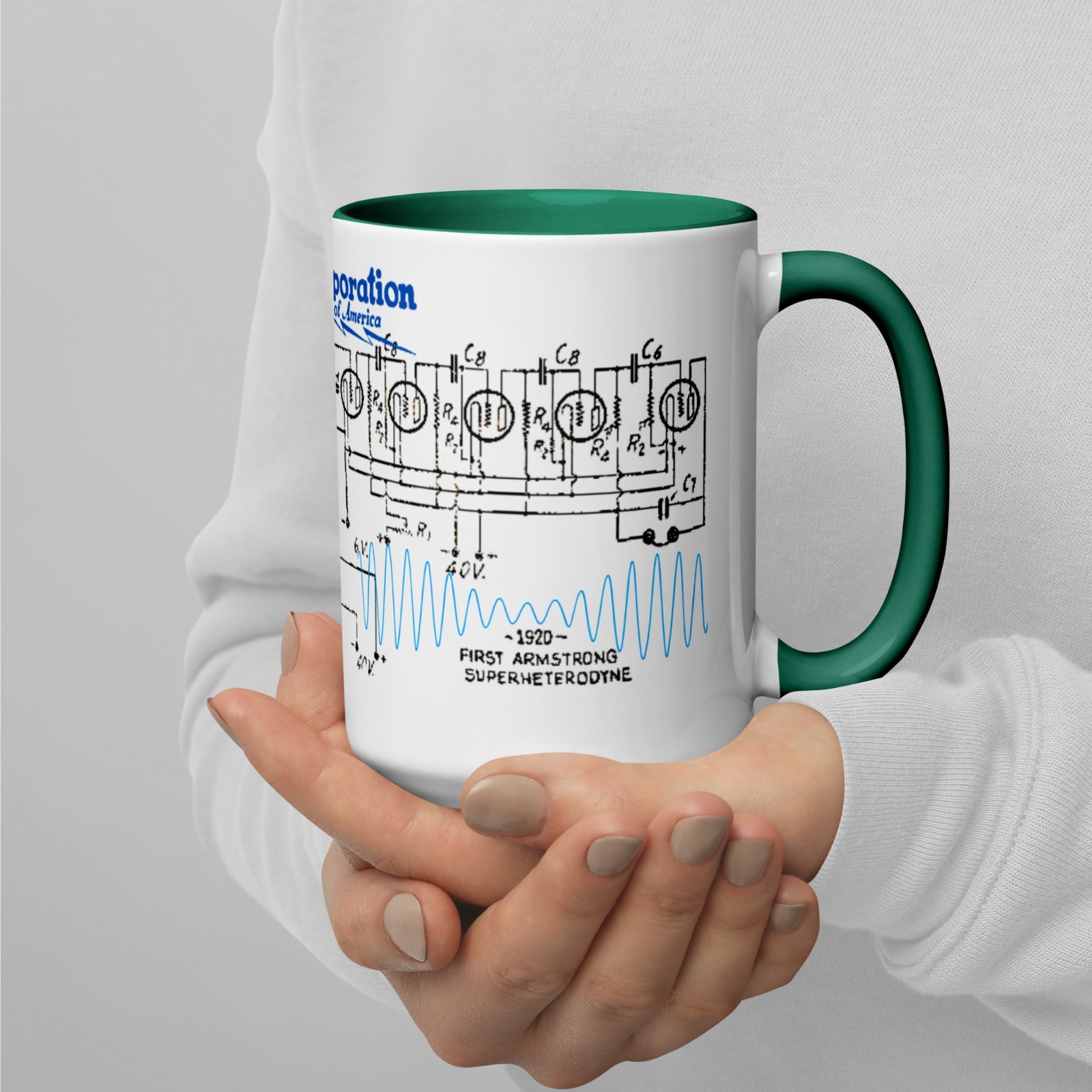 Armstrong Superheterodyne Radio Circuit - Mug 15oz – RCA Tribute Edition