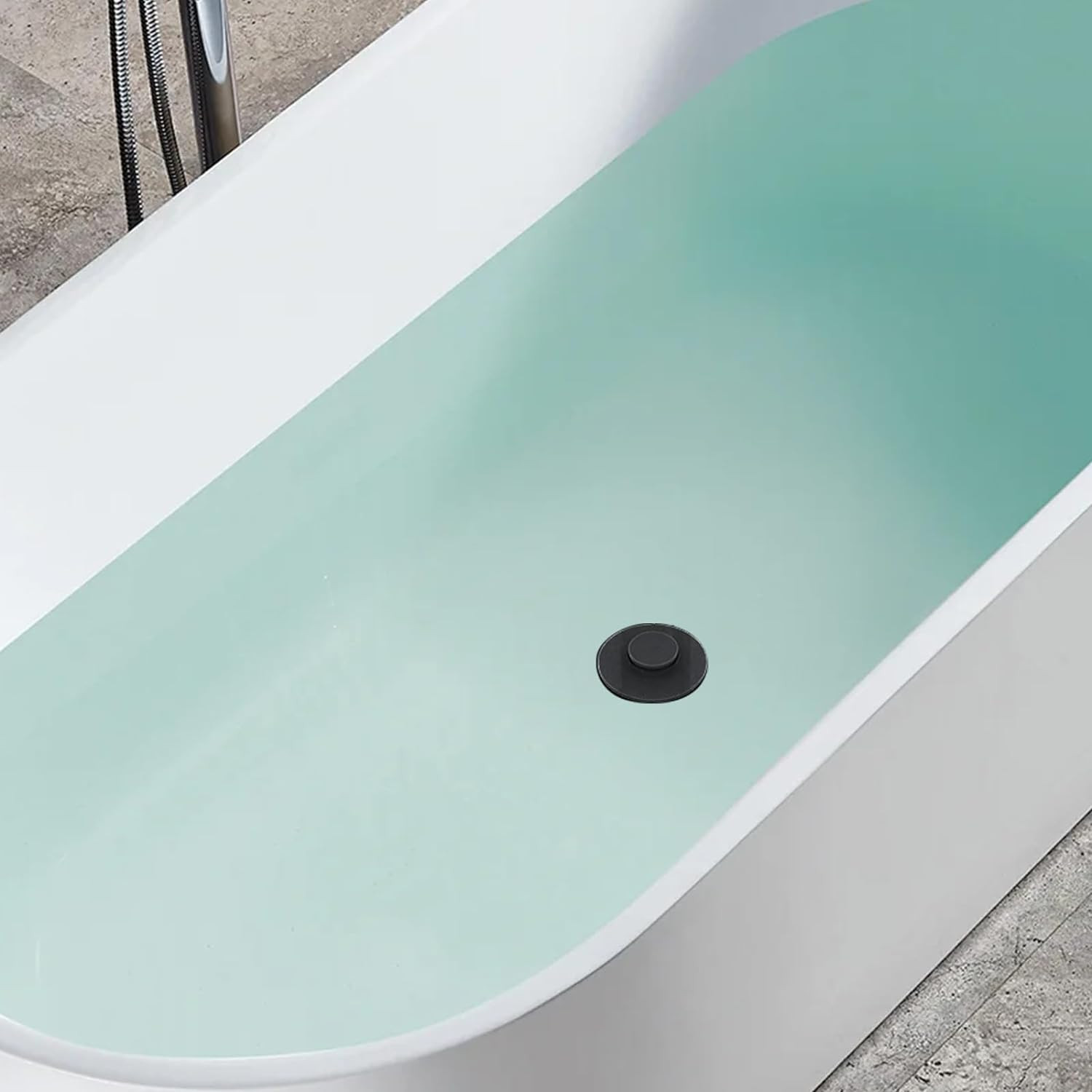 Bathtub Stopper 2Pcs Sink Stopper Tub Plug Bathroom Shower Drain Plug Silicone B