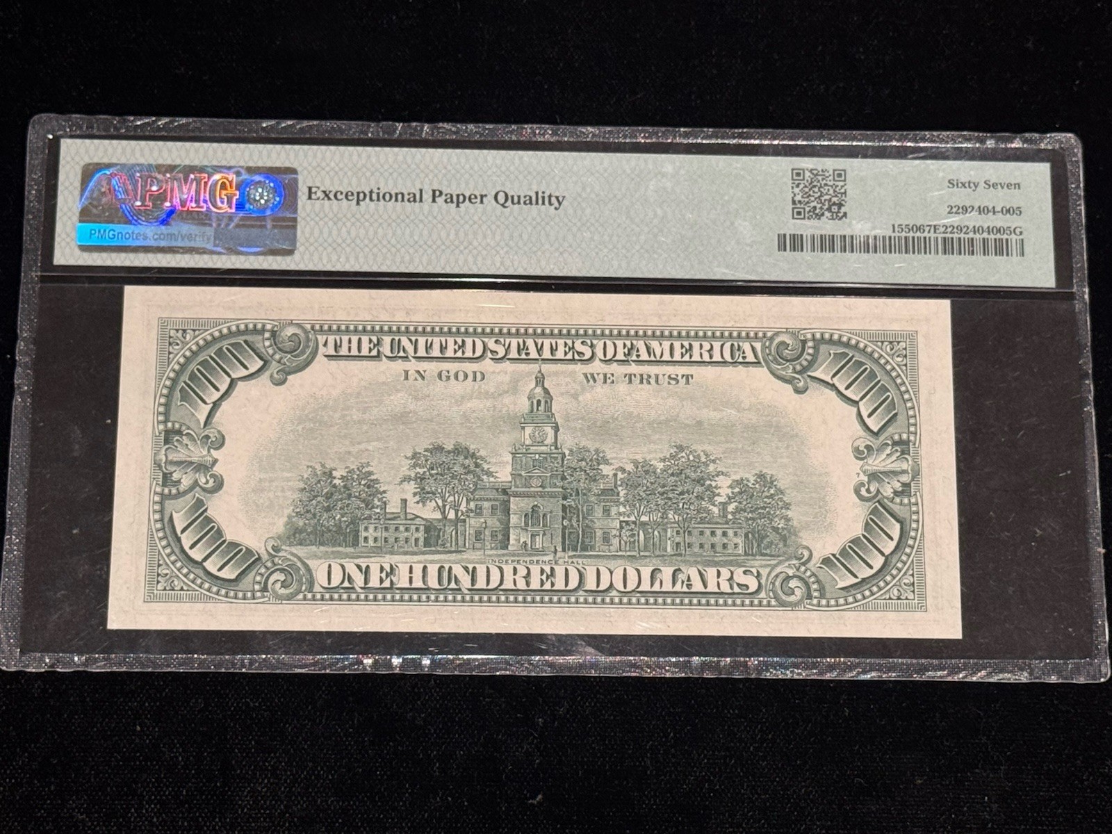 Series 1966 $100 Red Seal Legal Tender Note PMG 67 SUPERB GEM 💎 UNC FR1550
