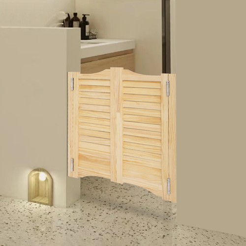 Cafe Swinging Door Solid Wood Saloon Doors with Hinges Porch Entrance Partition