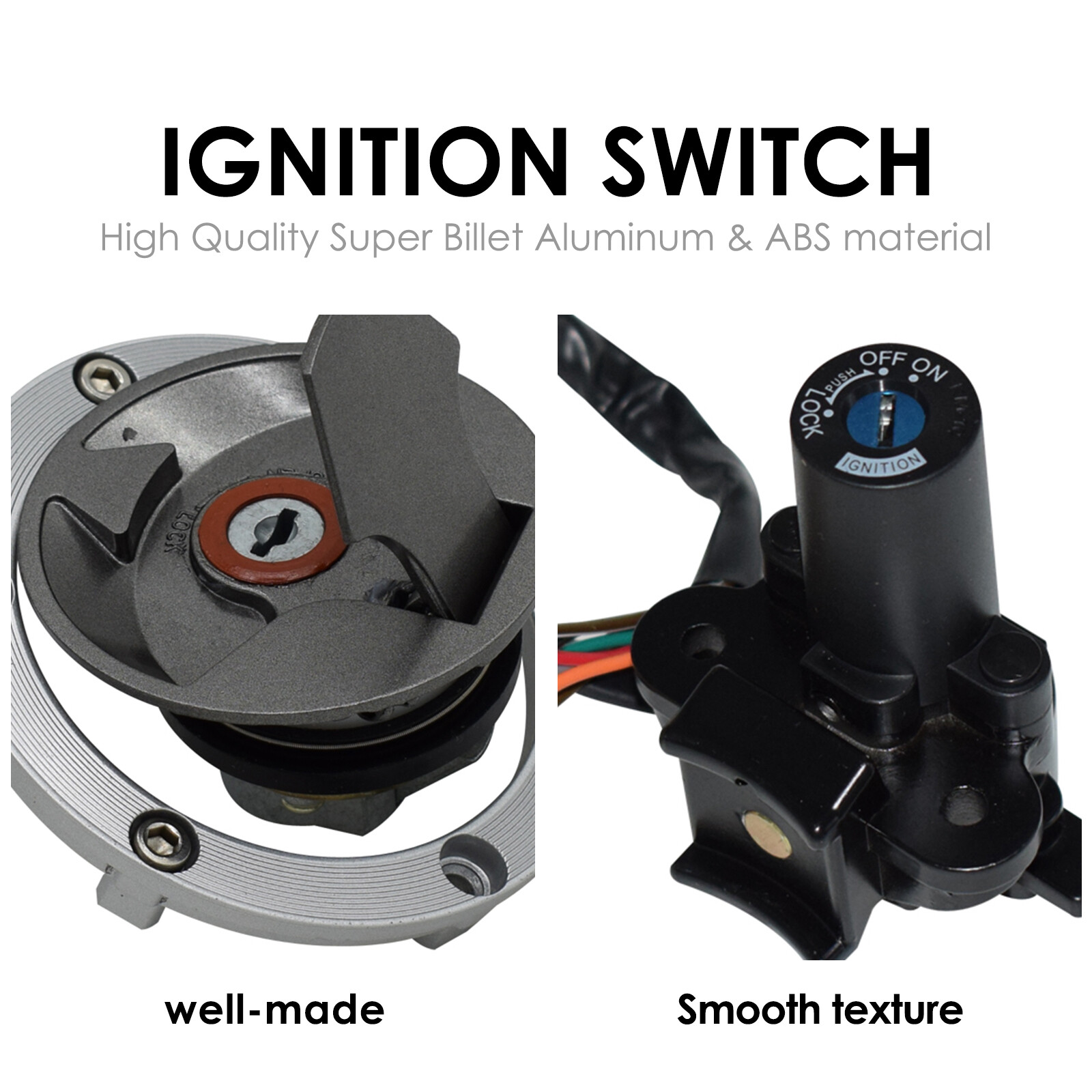 Complete Lock Set for Kawasaki Ninja 250R EX250J 2008-2012 Gas Cap Ignition Key