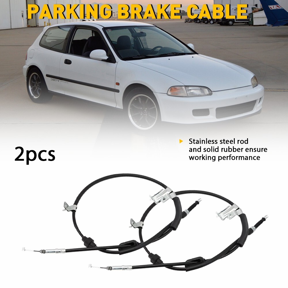 For 1994-1998 Acura Integra 1992-2000 Honda Civic Rear Parking Brake Cable E