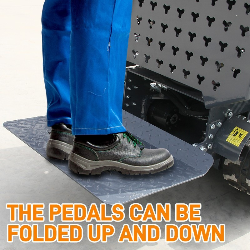 13.5HP Driven Crawler Type Mini Concrete Mixer Truck with B&S Gasoline Engine