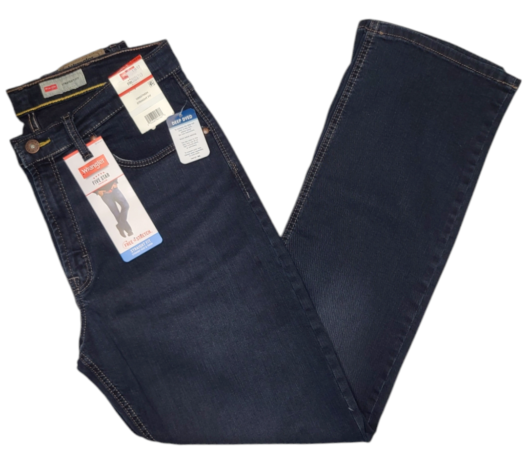 Wrangler #11657 NEW Men's Straight Fit Stretch Jeans