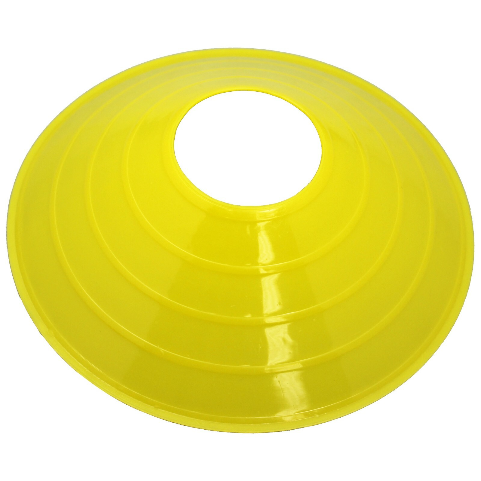 12 Yellow Disc Cones Soccer Football Track Field Marking Coaching Practice