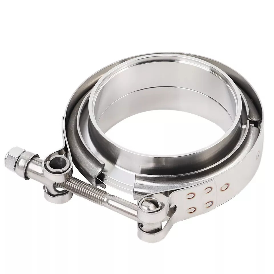 V-Band Clamp & Flange Kit SS304 Stainless 2'' 2.25'' 2.5'' 2.75'' 3'' 3.5'' 4''