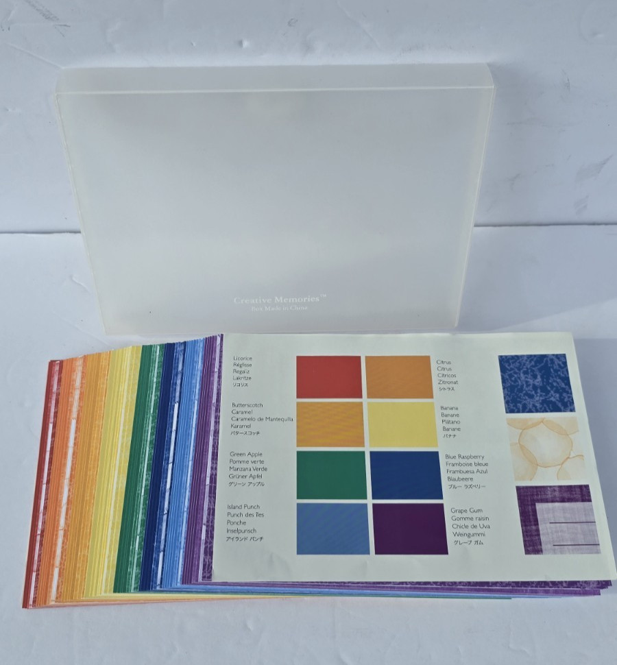 Paper Stack Sets- Pets School Flowers Pattern Solid Color New Open See Photos