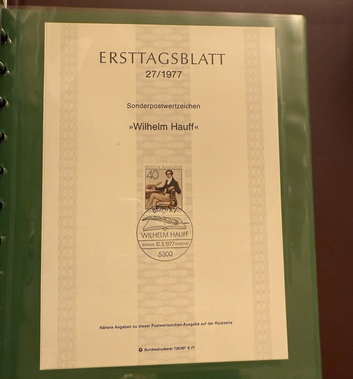 Lot Of 76 German ERSTTAGSBLATT Sonderpostwertzeichen Stamp Sheets 1974-1977 RARE
