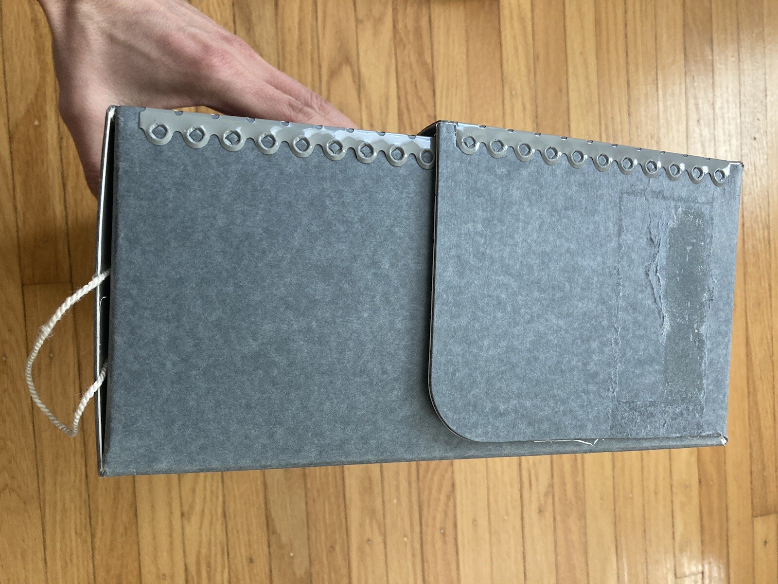 Vtg Archival Folio Storage Box Metal Edge Archival Boxboard Acid-Free 12.5x10x5